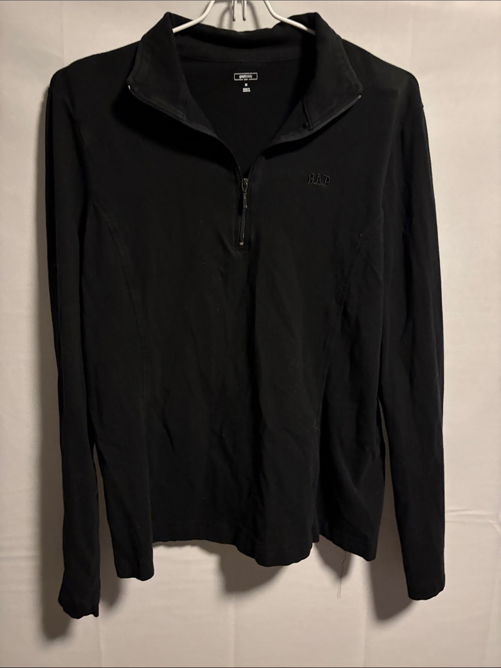 GAP Black Half-Zip Sweatshirt
